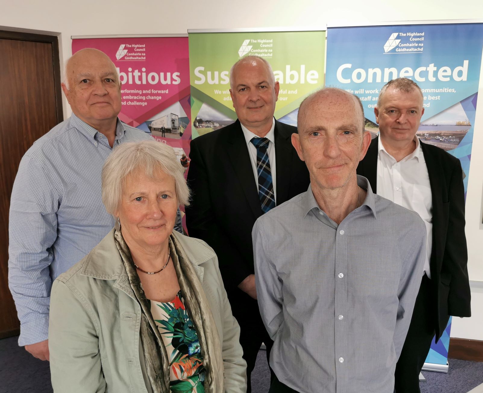 Photo of officers when in HQ for their presentation