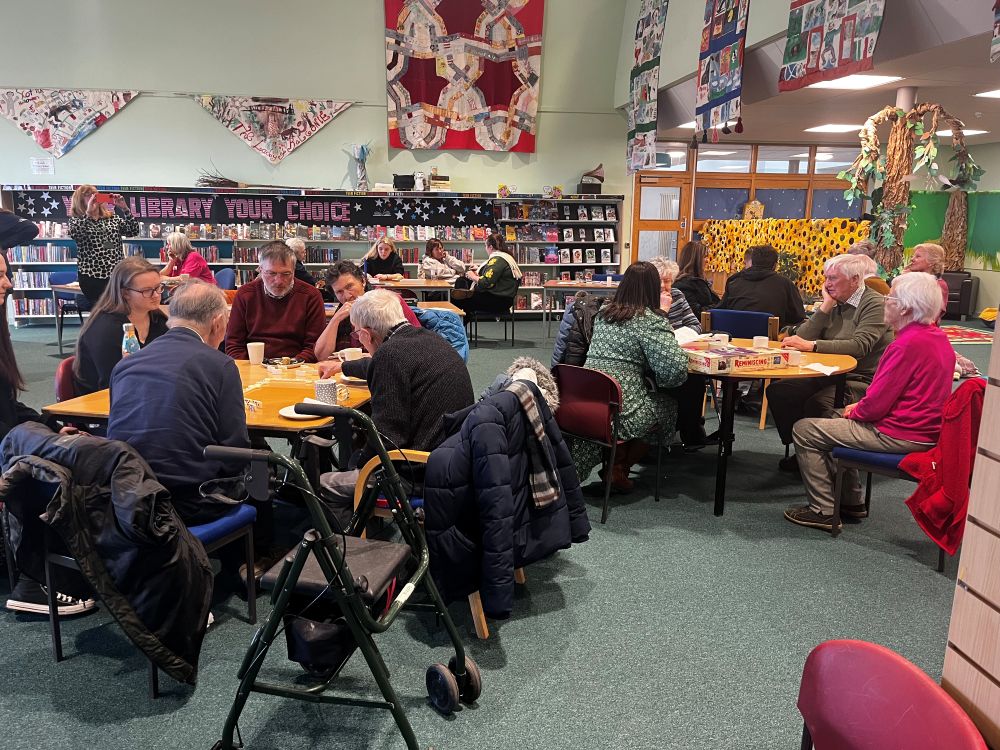 Photo showing a Black isle Cares group session after they received funding in a previous round