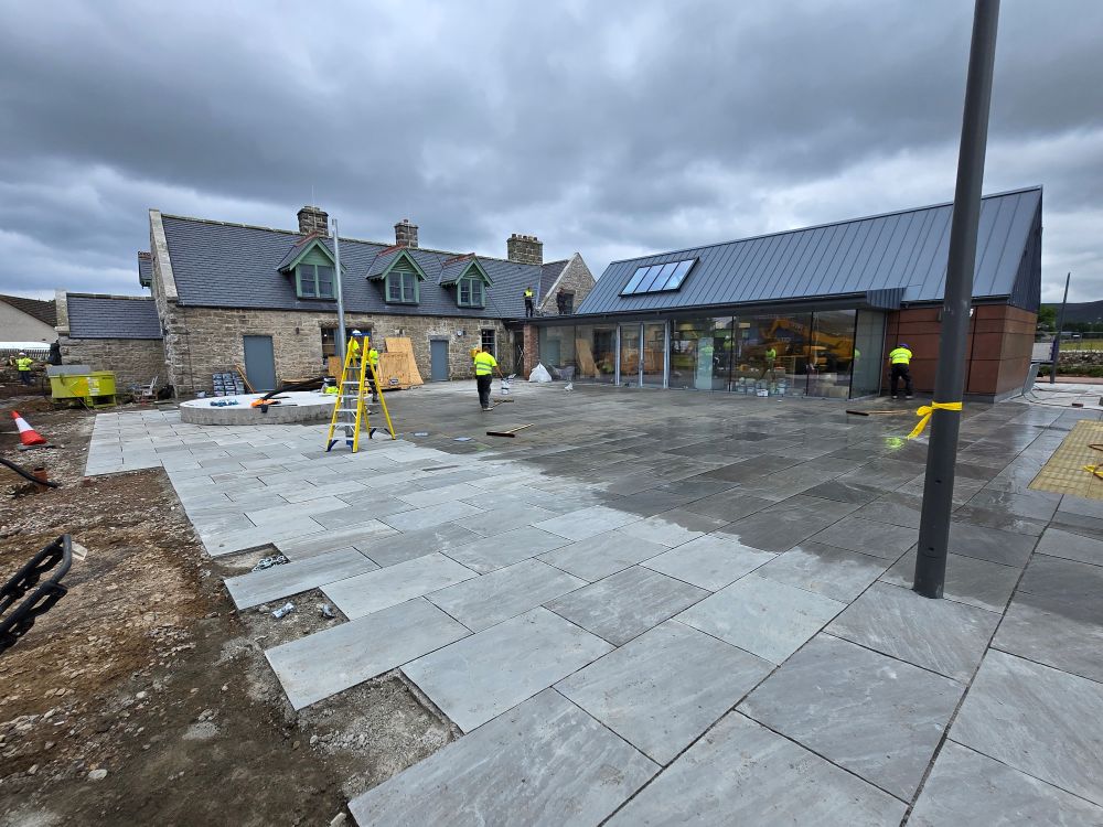 Photo taken when works were underway at the Old Clyne School Development in Brora. The project is now complete.