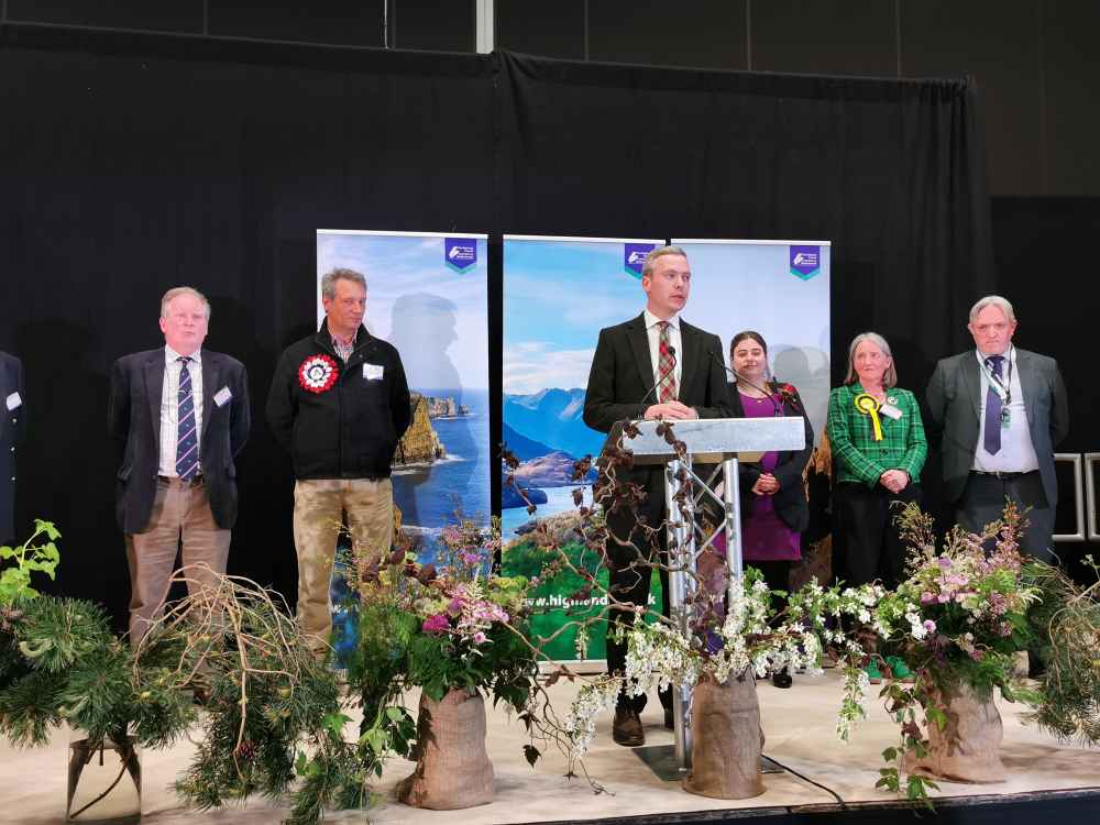 Photo of: David Green - Scottish Liberal Democrats - is elected as MSP for the Caithness, Sutherland and Ross constituency of the Scottish Parliament.