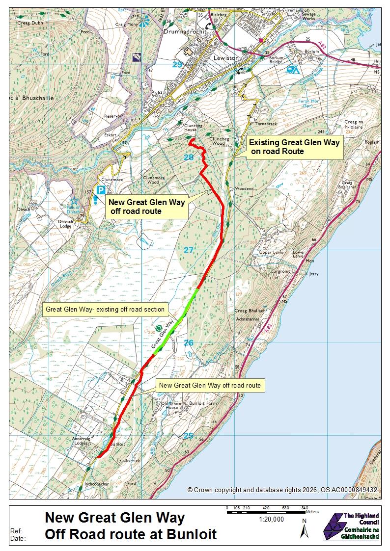 Great Glen Way Map