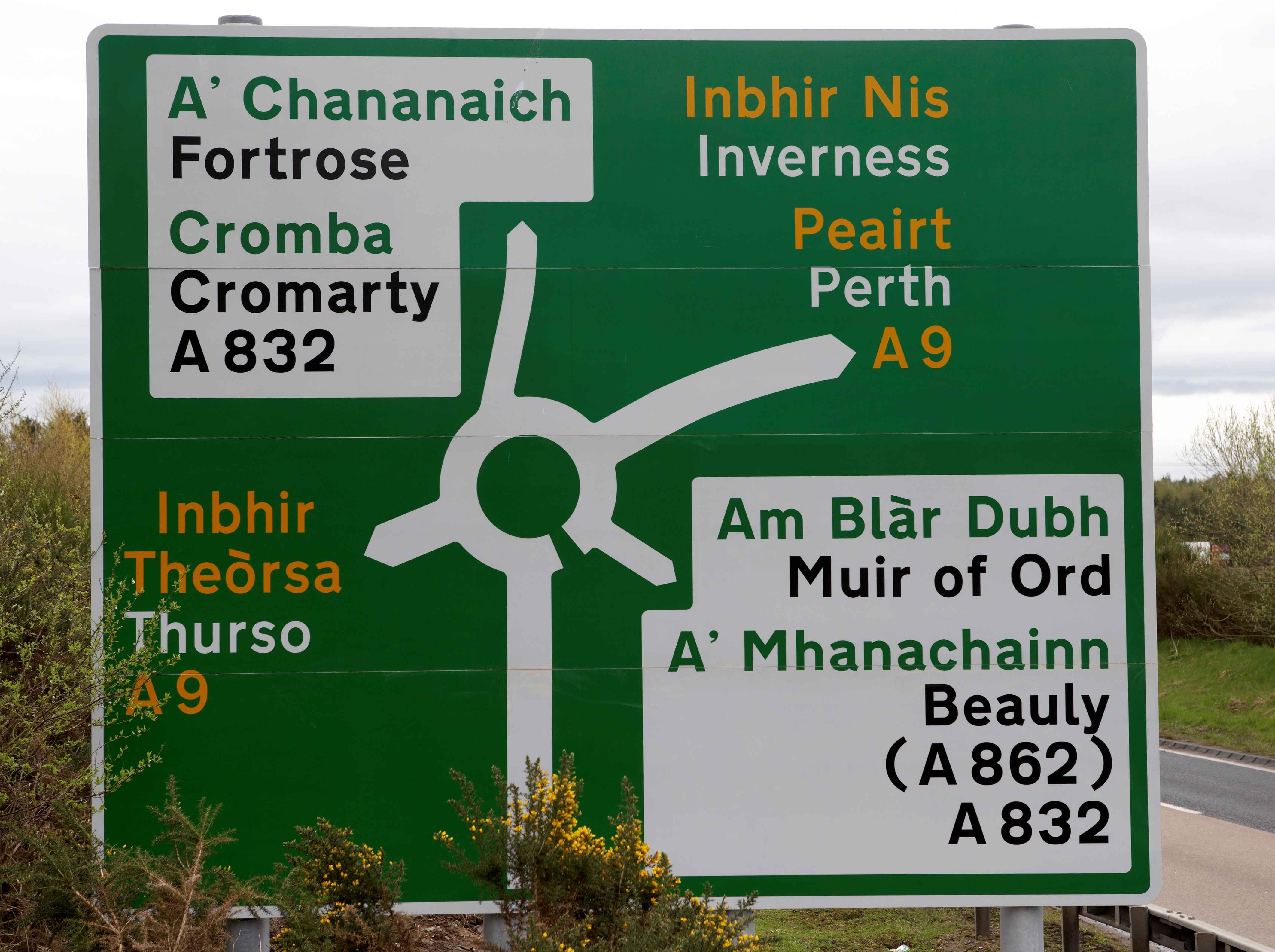 Gaelic signs, Highland