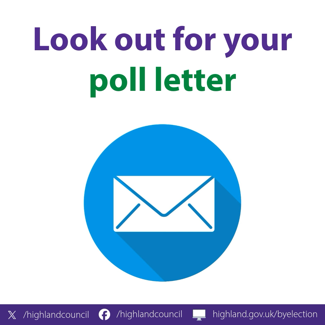 Graphic asking people to look out for their poll letter