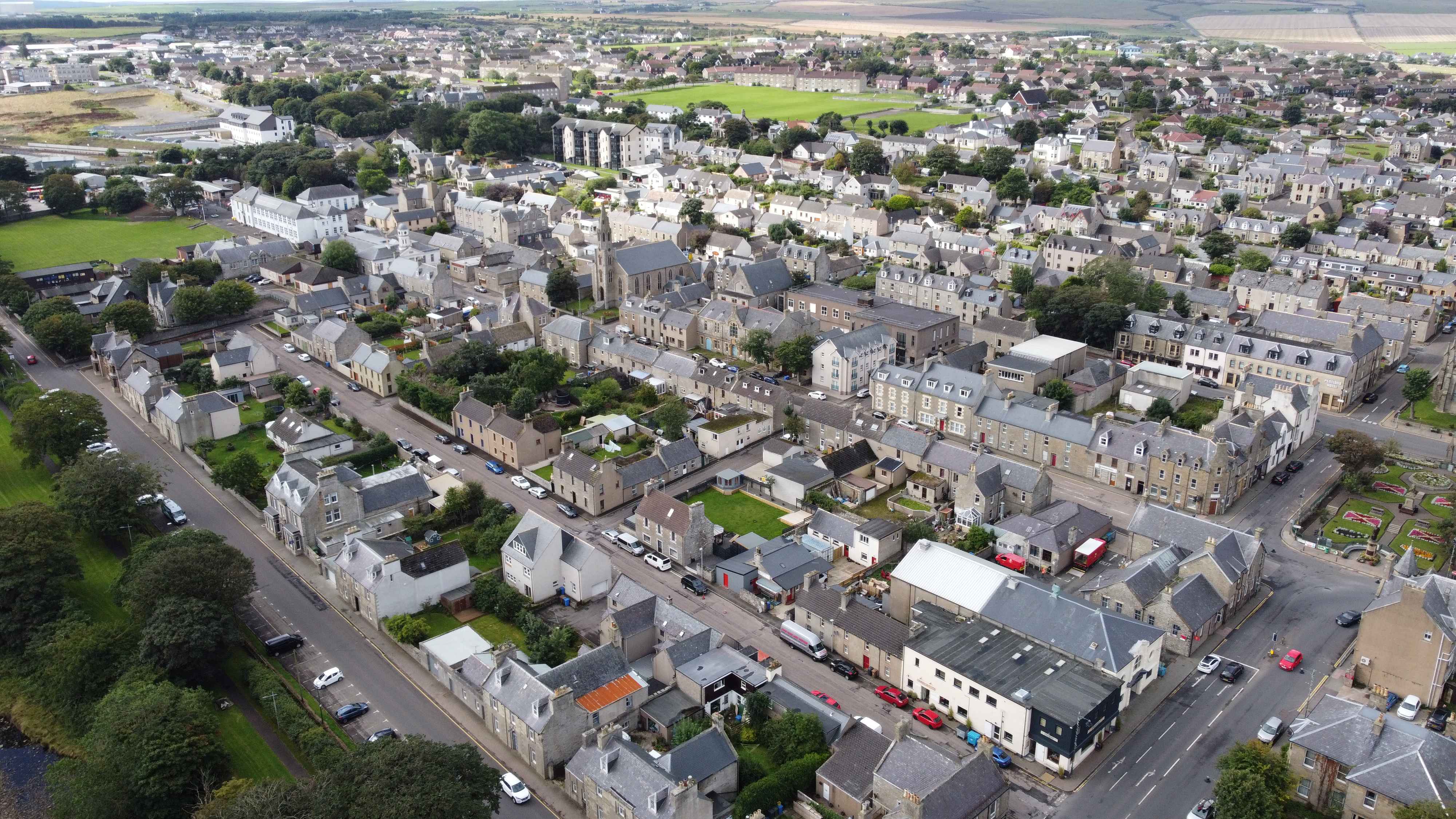 Thurso from the air