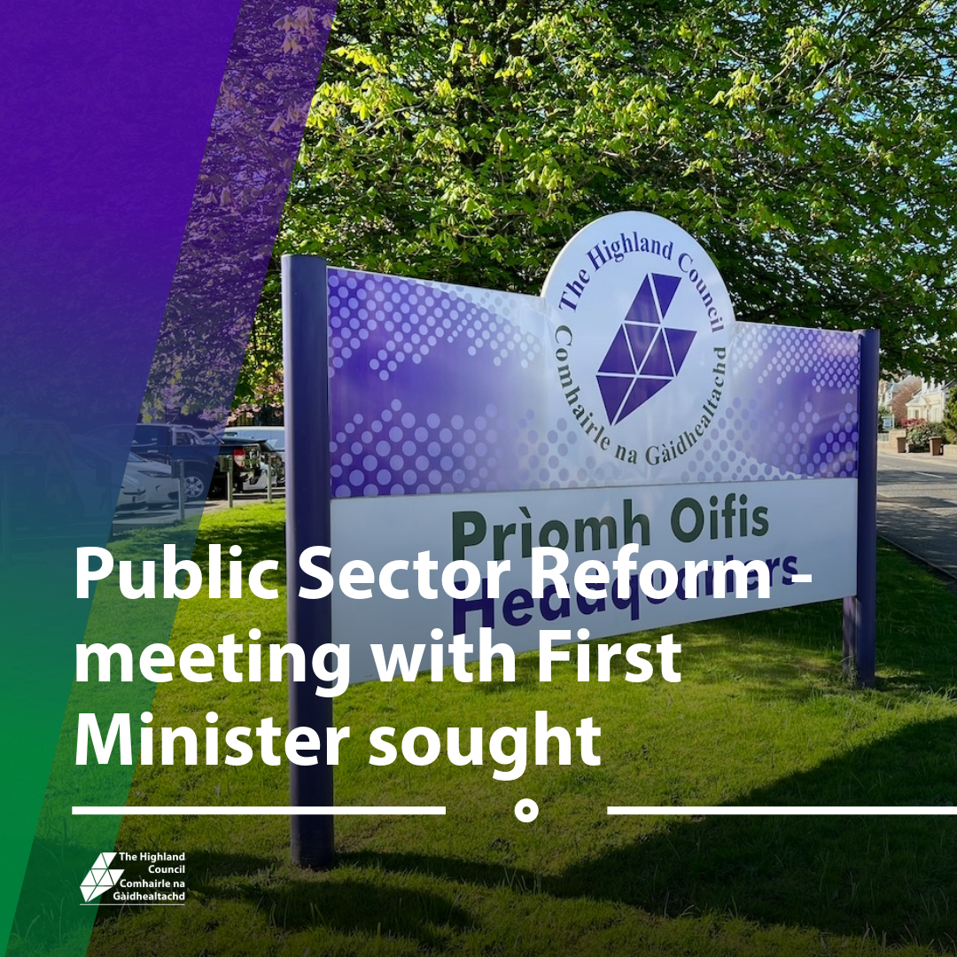 Grahic for social media with headline of news release on template