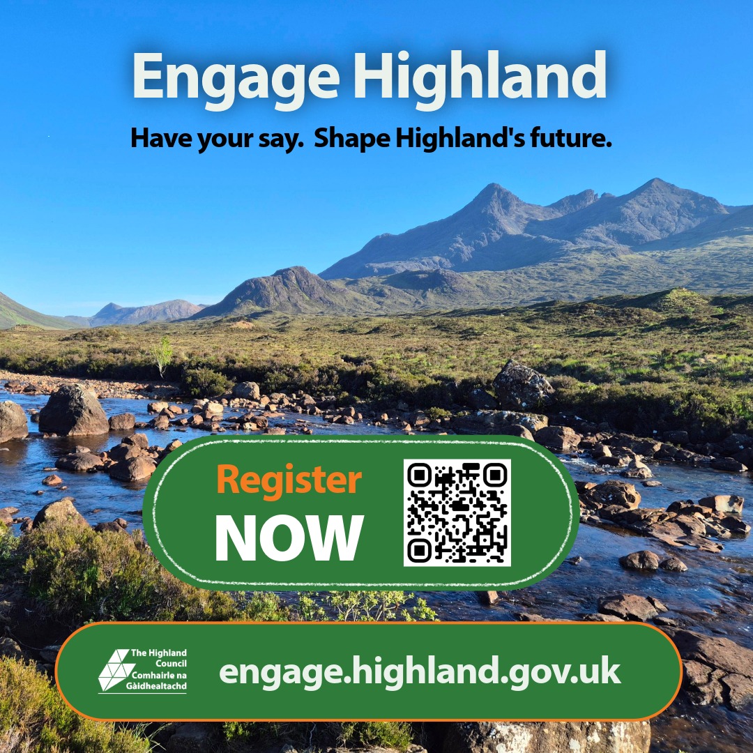 Social media graphic with QR code for new engagement platform