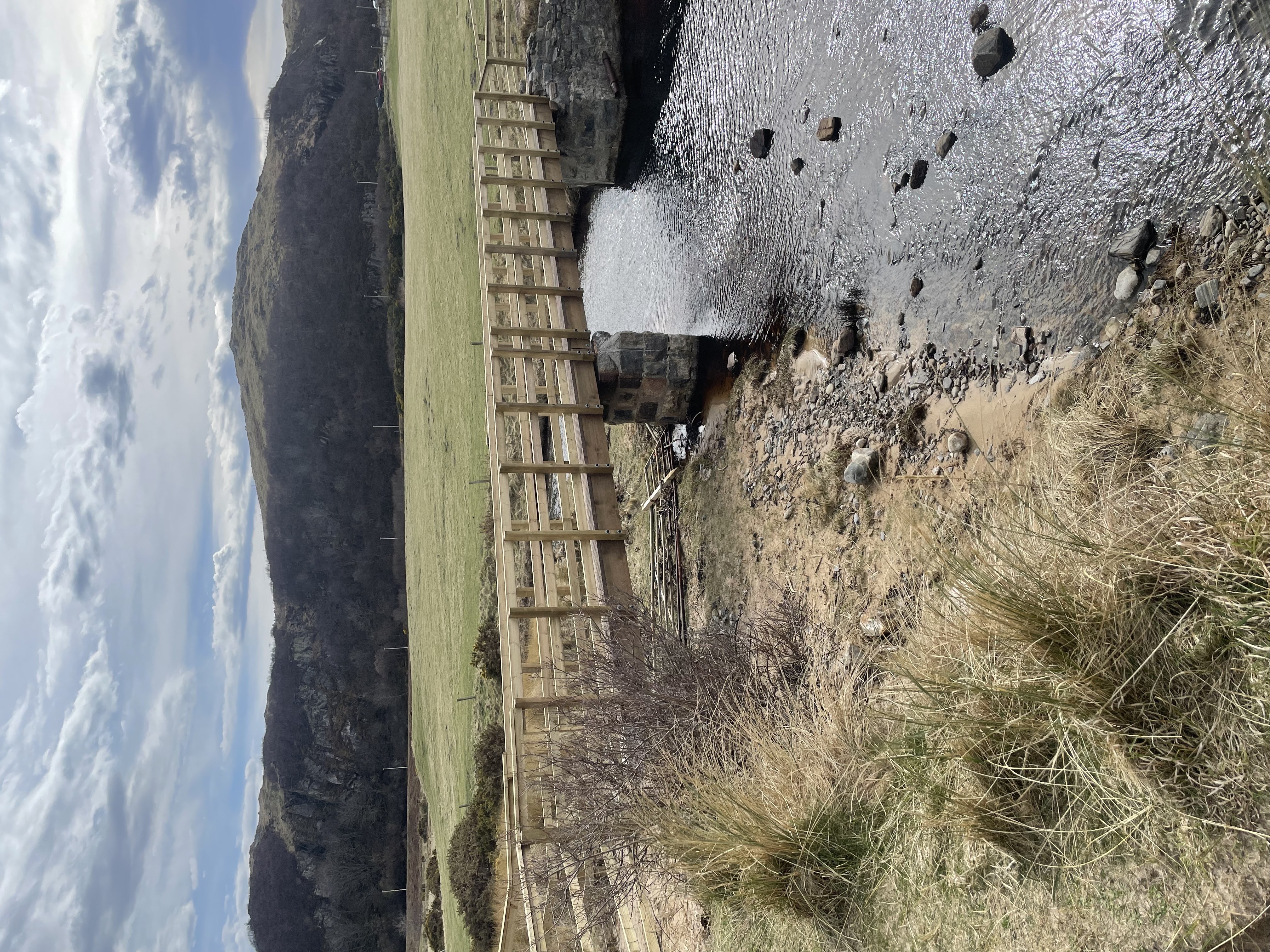 The footbridge to Farr Beach, Sutherland