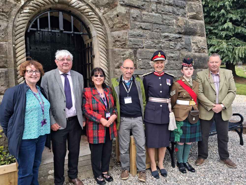 Ward cllrs and guests pictured at the official opening event