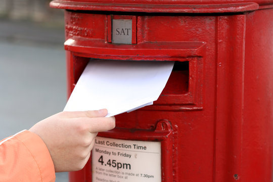 Photo of postal vote getting posted